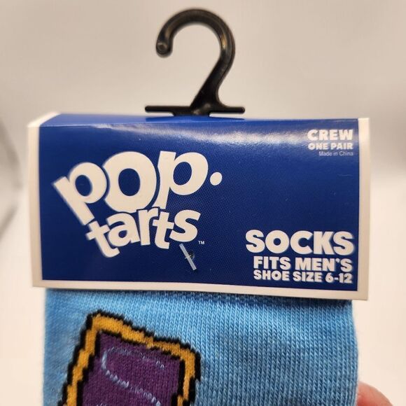 Mens Novelty Crew Socks Pez, Pop Tarts, Pringles Fits Mens 6-12 - Picture 7 of 8